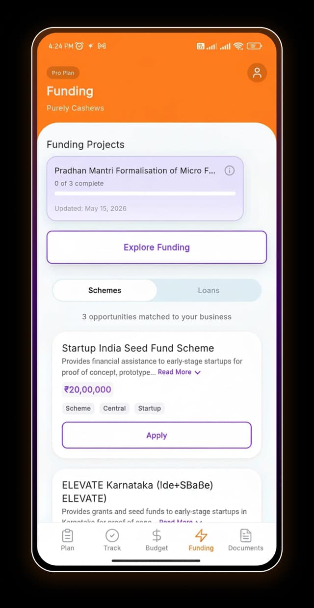 BossWorks Funding on mobile